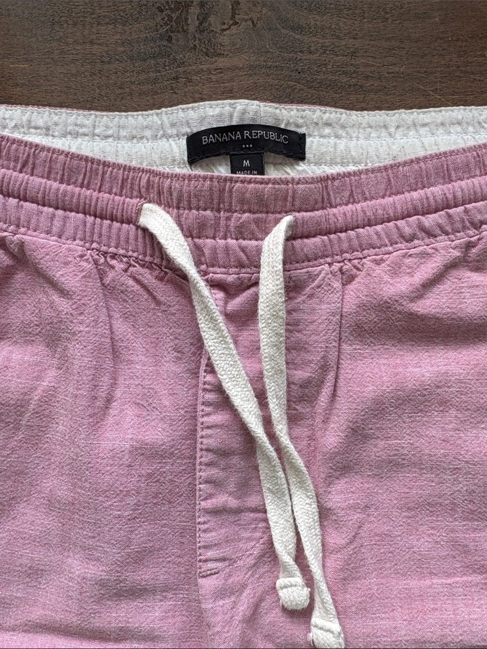 Banana Republic Faded Red Drawstring Lounge Beach Shorts